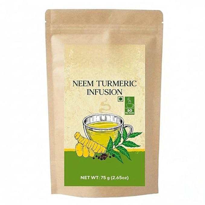Neem turmeric Herbal Tea infusion with Black Pepper 50 Tea bags - Image 2