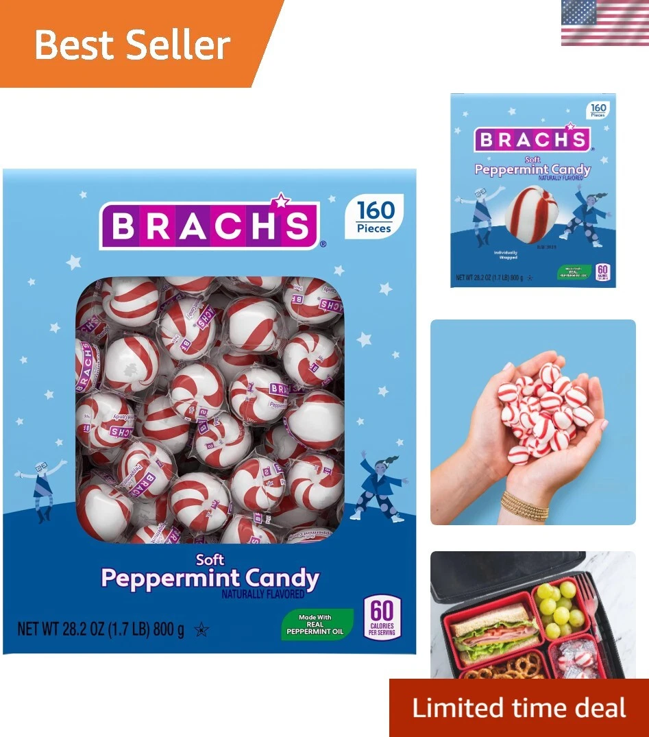 Brachs Soft Peppermint Candy 160ct/bx