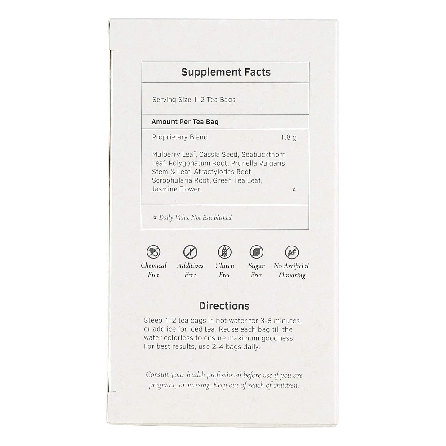 Health King Sugar Controller Herb Tea 20 Teabags Pack of 4 - Image 3