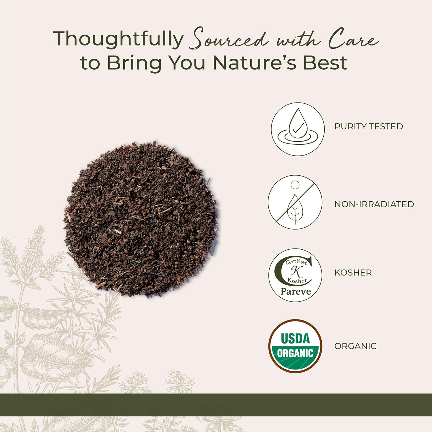 Starwest Botanicals Organic Tulsi Holy Basil Dried Loose Leaf Herb for Tea & Cooking 4 oz Pouch - Image 5