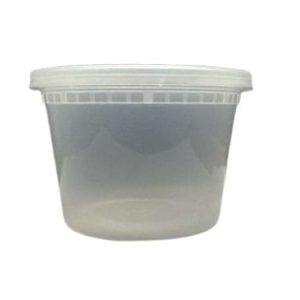 16oz Heavy Duty Deli Container with Lids Combo 240ct