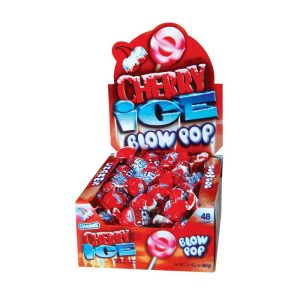 Charms Blow Pop Cherry Ice Lollipops 48pc