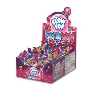 Charms Bursting Berry Blow Pops Lollipops 48pc Box