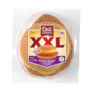 Deli Express XXL Chicken Patty With Cheese 9.6oz/1ct