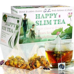 Dr. Lu’s Happy Slim Tea 100% Natural Detox Tea for Body Balance & Shape