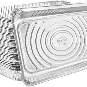 FAL Full Size Aluminum Pan Lid Aluminum HR 50ct