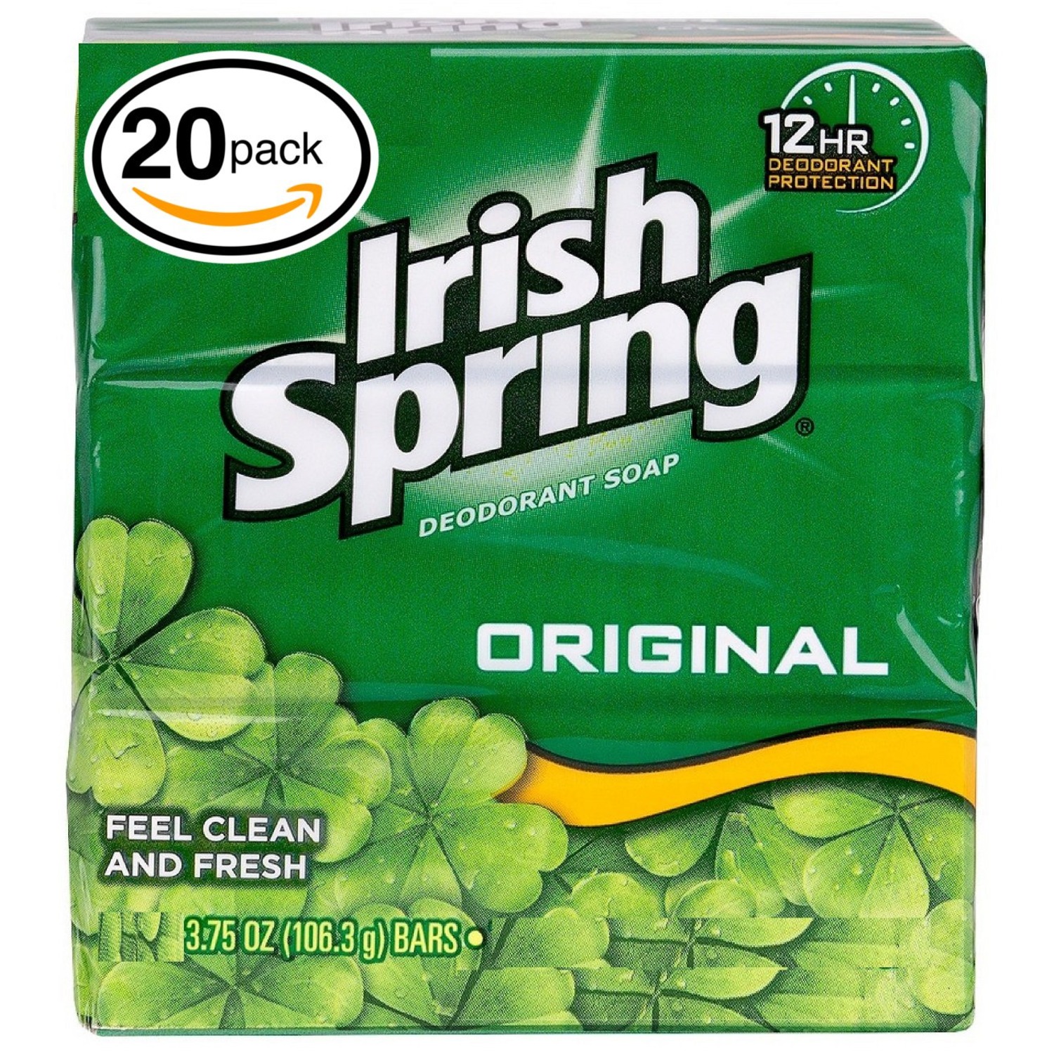 Irish Spring Deodorant Soap, Original, 3.75 Oz each, 20 Count - Image 2