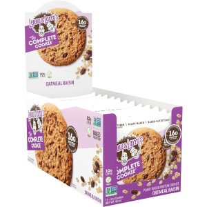 Lenny & Larry’s Plant-Based Protein Cookies, Oatmeal Raisin, 4 Oz each, Pack of 12