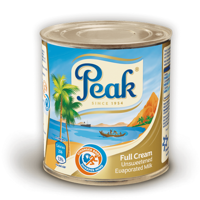 Peak Full Cream Evaporated Milk Tin Carton – 160g (Pack of 24) - Image 2