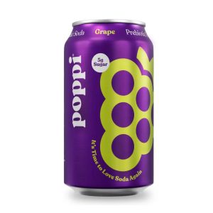 Poppi Prebiotic Soda Grape 12oz/12ct