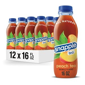 Snapple Peach Tea 16 fl oz recycled plastic bottle Pack of 12