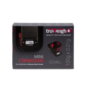 Truweigh Mini Crimson Scale Collapsible Bowl 100g X 0.1g- Red