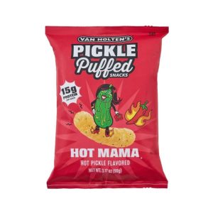 Van Holtens Pickle Puffed Snacks Hot Mama 3.17oz Bag