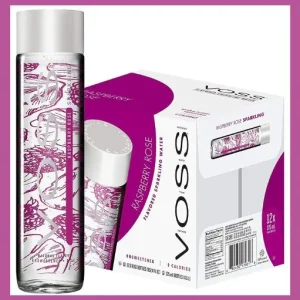 Voss Raspberry Rose Sparkling Water 800ml