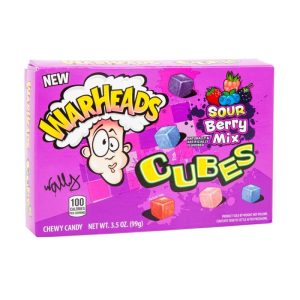 Warheads Cubes Sour Berry Mix 3.5oz Box