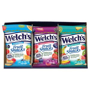 Welch’s Fruit Snacks, Bulk Variety Pack with Mixed Fruit, Superfruit Mix, Island Fruits, 2.25 oz each, Pack of 16