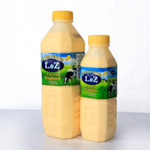 L and Z Fresh Milk Yoghurt (Banana Flavour) | 1L