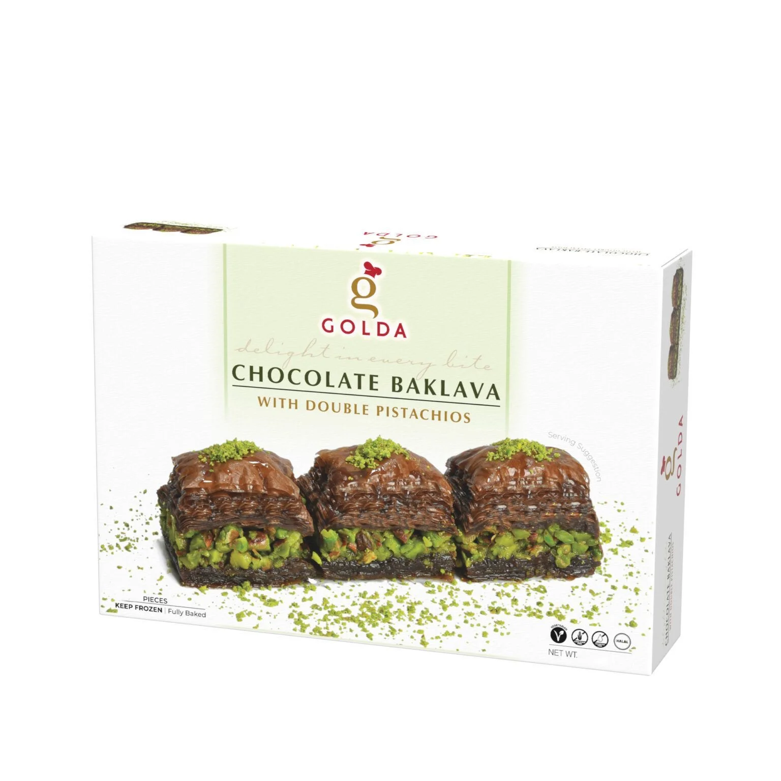 Golda Chocolate Baklava w/ Double Pistachios 350g - Image 2