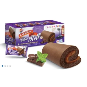 London swiss Roll Double Chocolate Flavour cake 480gm (Malaysia)