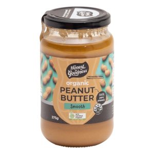 Organic Peanut Butter Smooth 375g