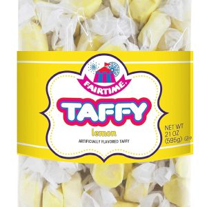 Fairtime Taffy Lemon 2 POUND TUB 80 PIECES