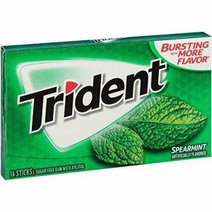 Trident Spearmint Sugar Free Gum 12 Count 14 Pieces Each Tray