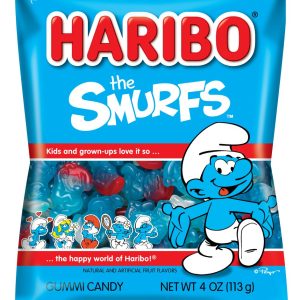 Haribo 4 Oz Smurfs Peg Bag