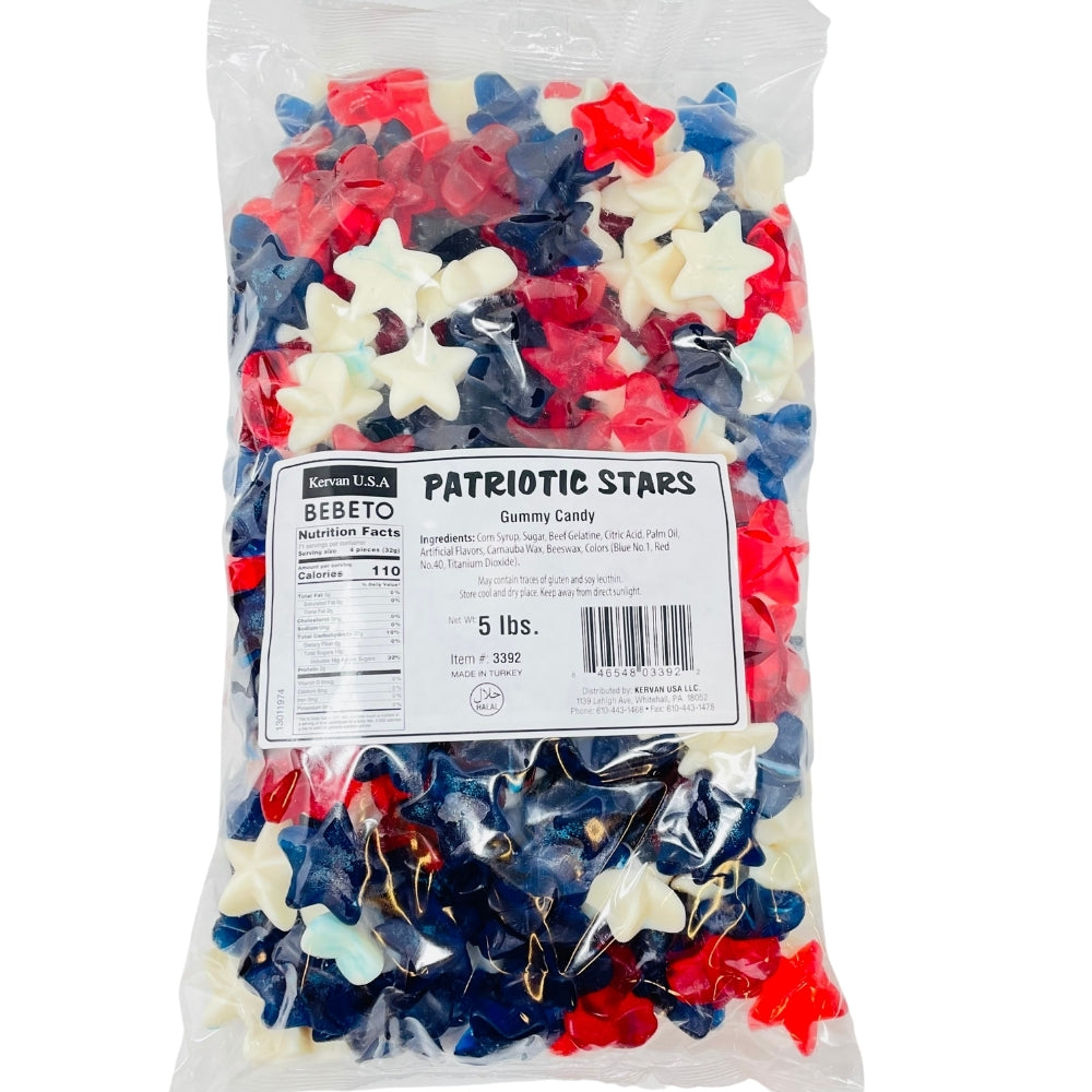 Kervan Patriotic Stars 5 Lb Bag Gummies Bulk - Image 2