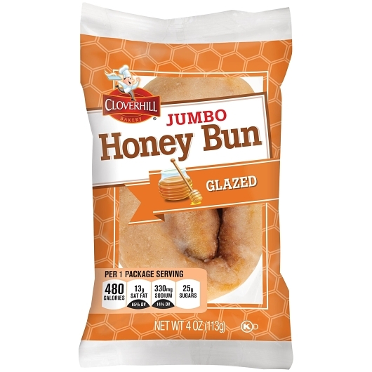 Cloverhill Jumbo Glazed Honeybun 4 oz 6 ct - Image 2