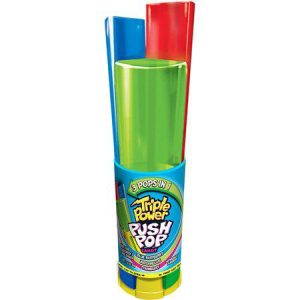 Triple Power Push Pop Three-in-One Assorted Flavor 16 Count 1.2 Ounce