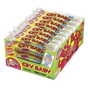 Cry Baby Extra Sour Bubble Gumball Tubes 36 count 0.64 Ounce
