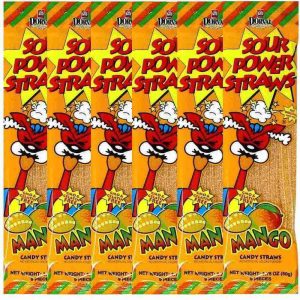 Sour Power Straws Mango 24 Count 1.75 ounce