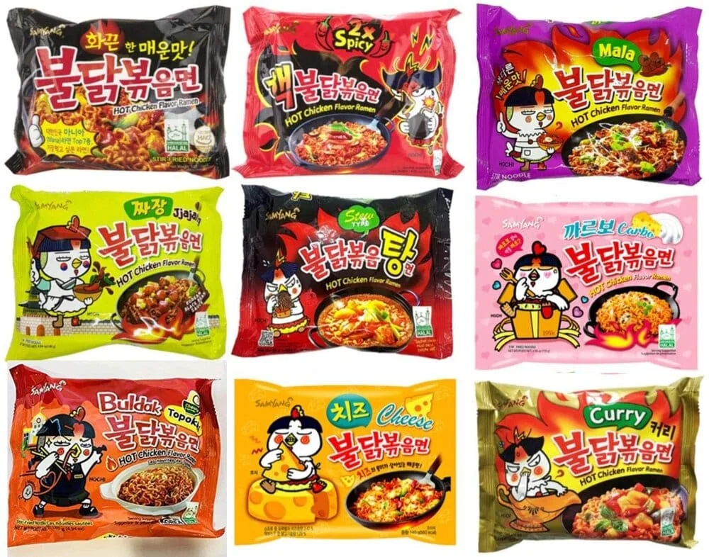 Samyang noodles single pack 140 gm 9pcs - Image 2